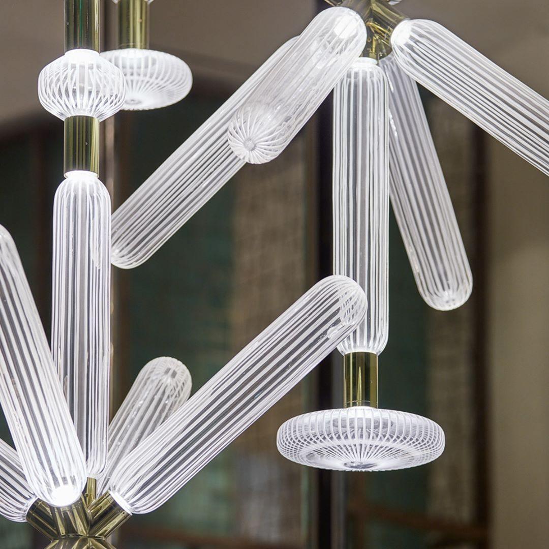Solara Pendelleuchte Kristall Zylinder Cipher Modern-Letslighting