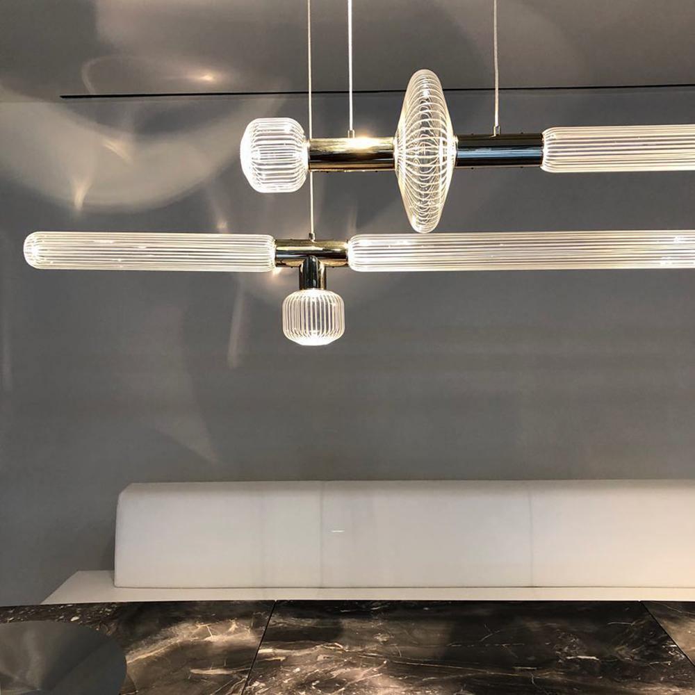 Solara Pendelleuchte Kristall Zylinder Cipher Modern-Letslighting