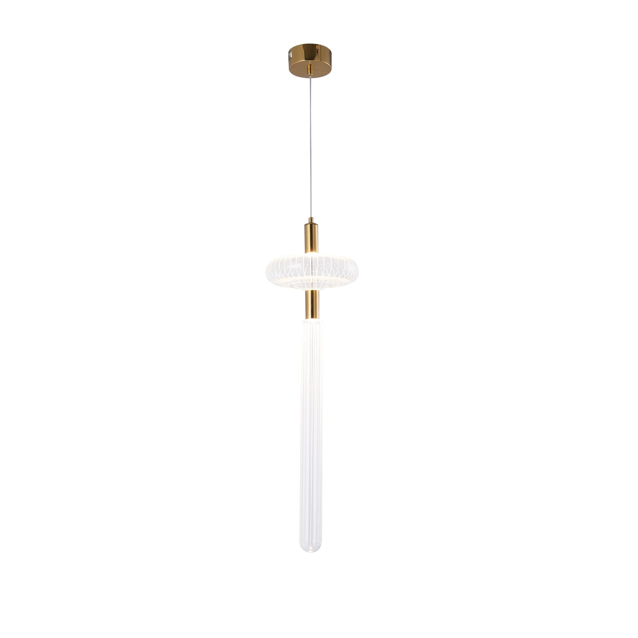 Solara Pendelleuchte Kristall Zylinder Cipher Modern-Letslighting
