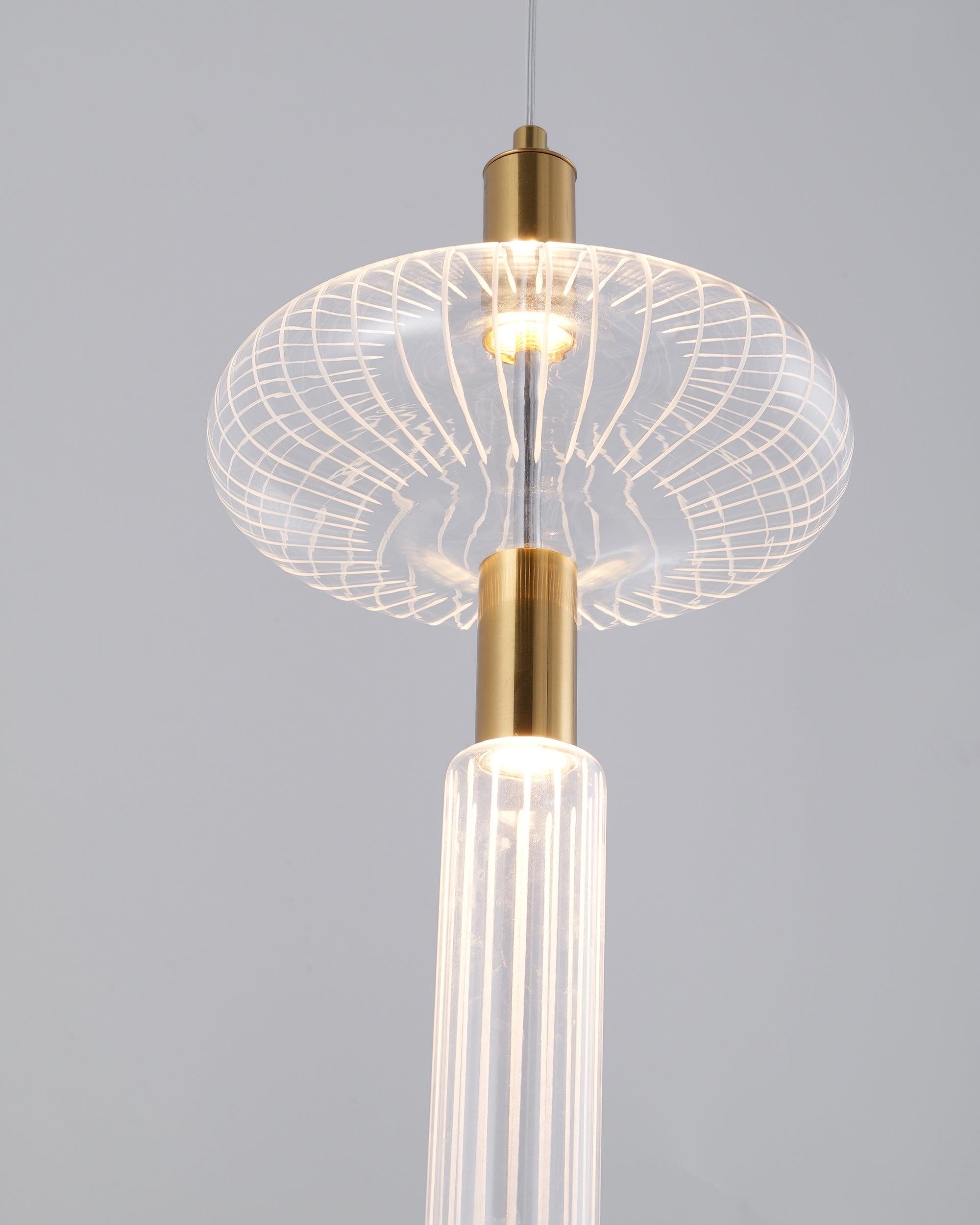 Solara Pendelleuchte Kristall Zylinder Cipher Modern-Letslighting