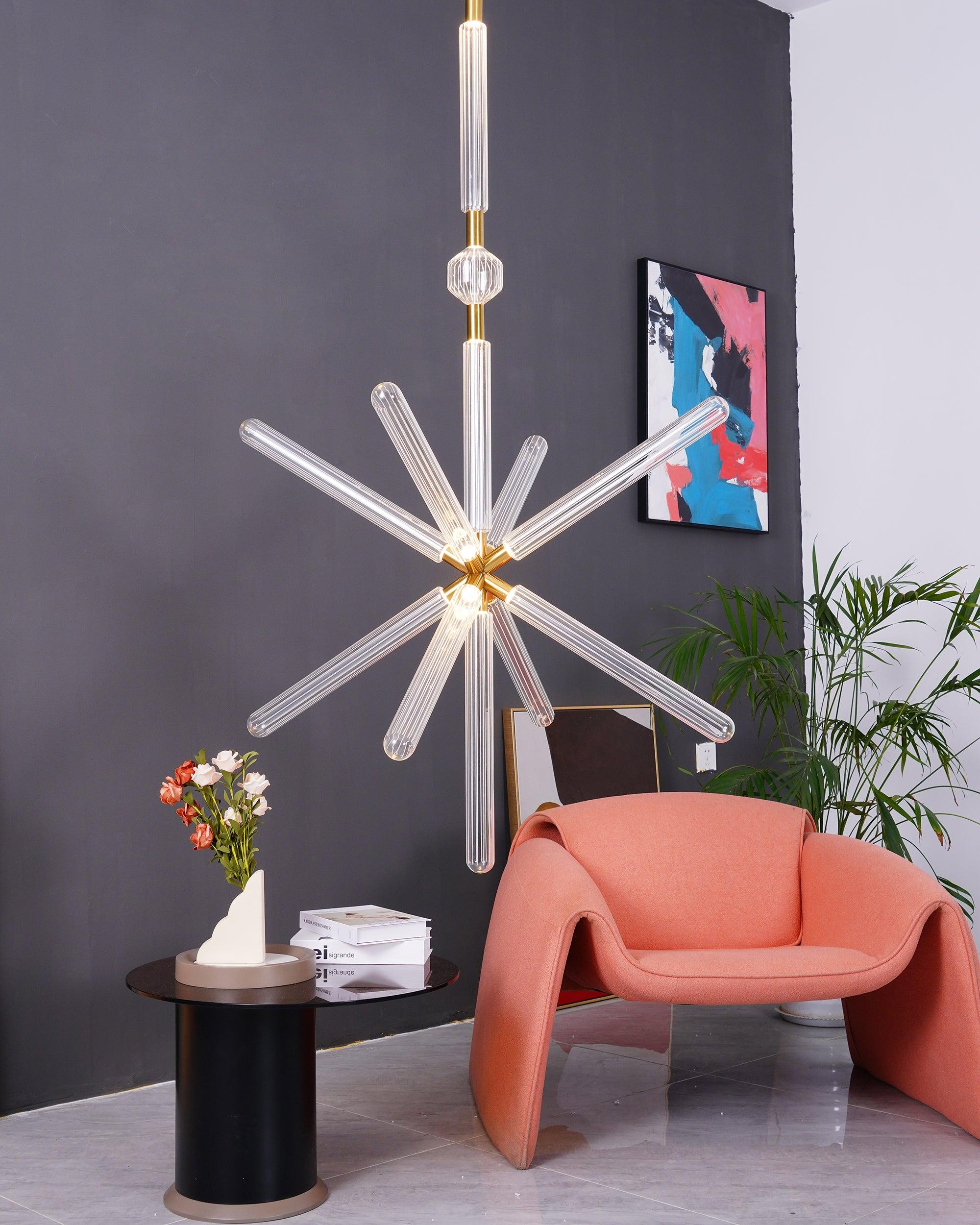 Solara Pendelleuchte Kristall Zylinder Cipher Modern-Letslighting