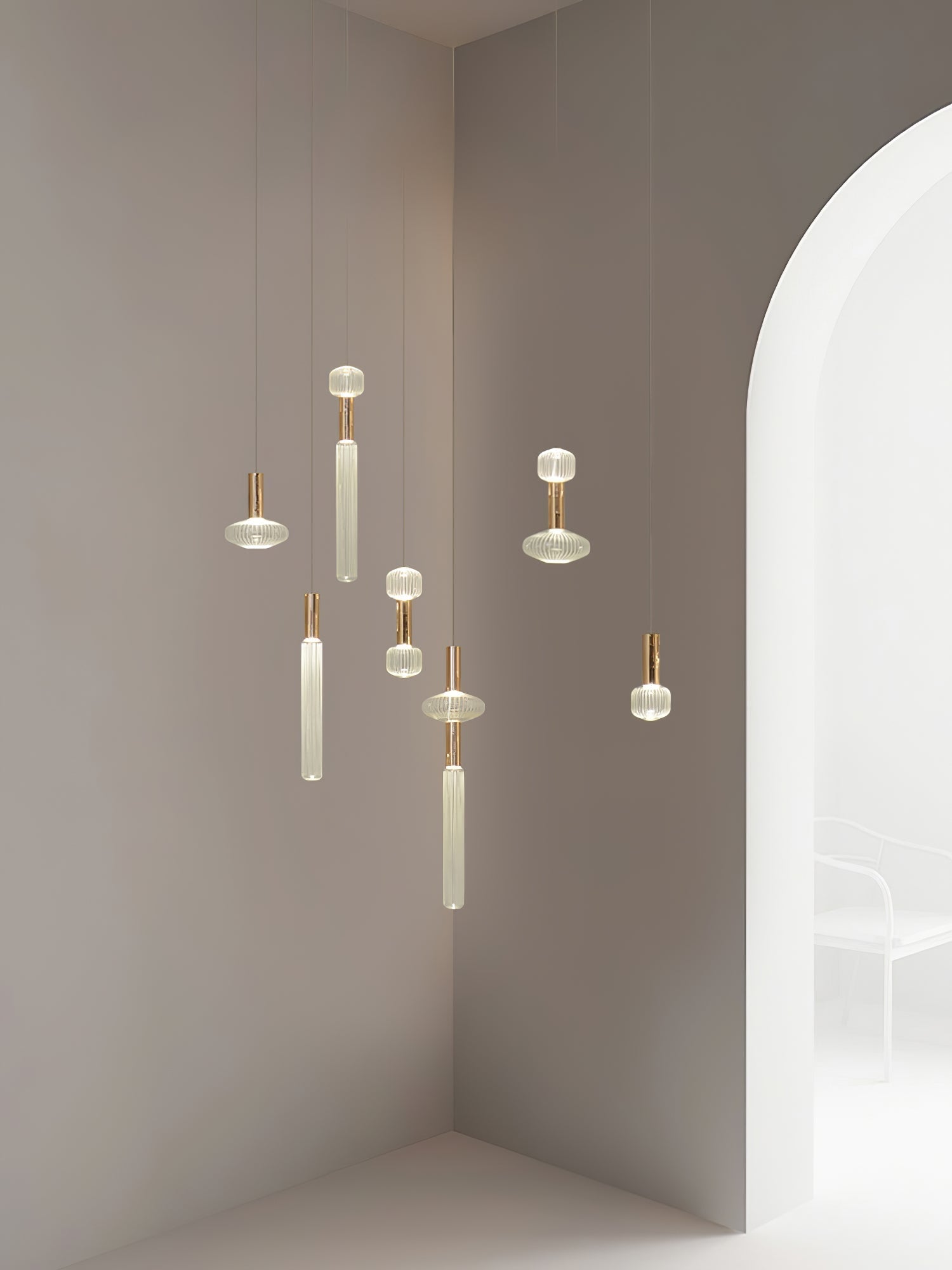 Solara Pendelleuchte Kristall Zylinder Cipher Modern-Letslighting