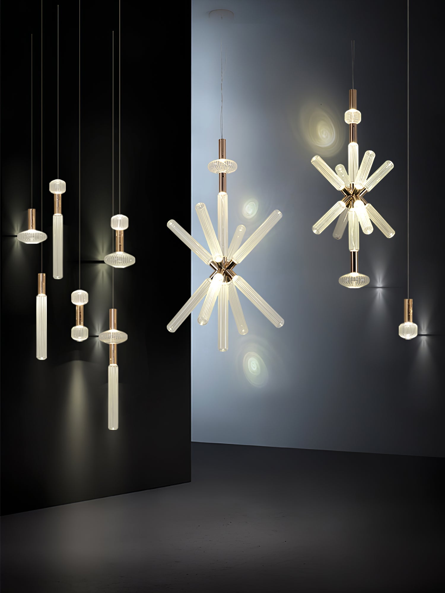 Solara Pendelleuchte Kristall Zylinder Cipher Modern-Letslighting