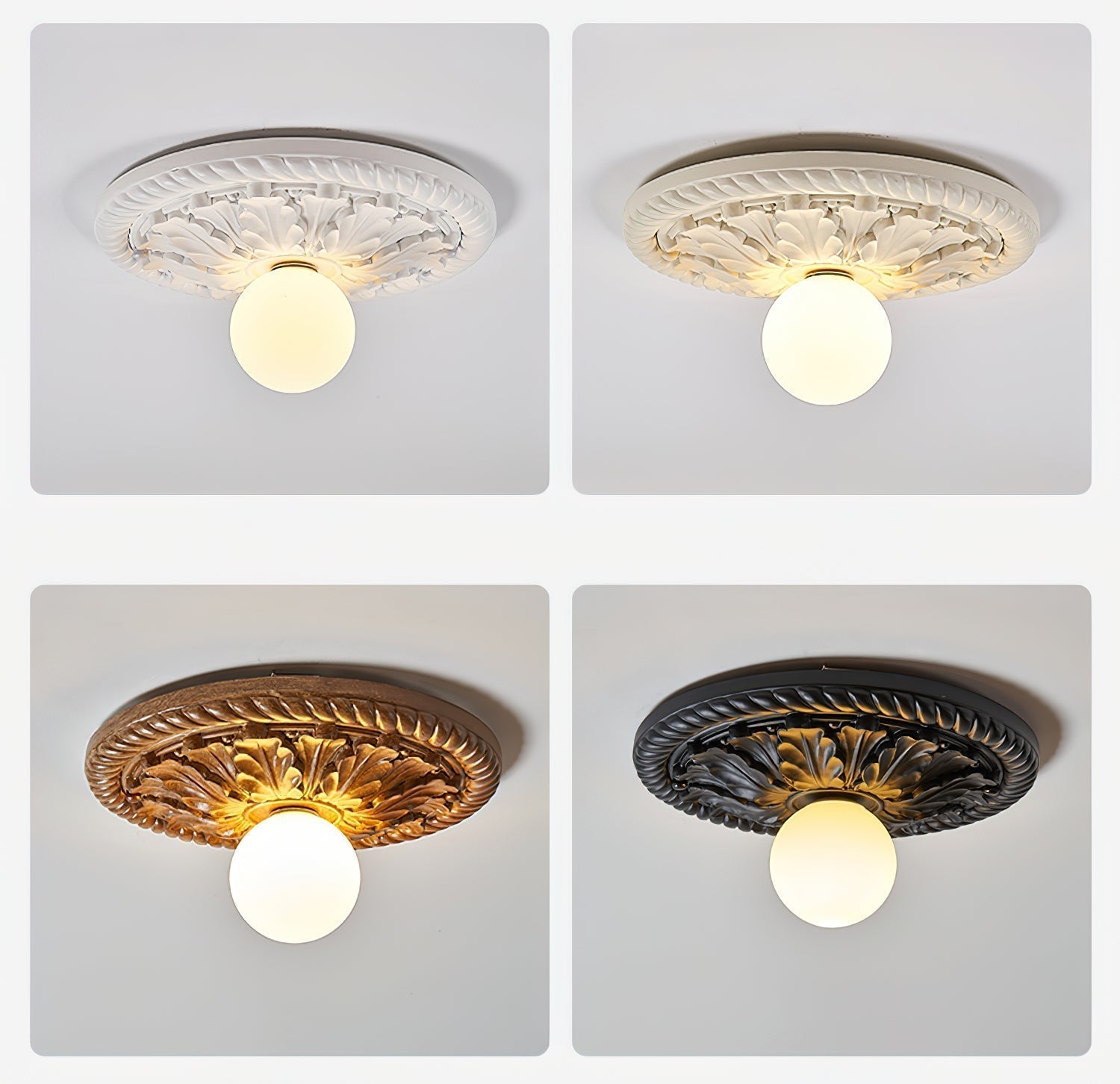 Cyrus Vintage-Deckenleuchte im Landhausstil