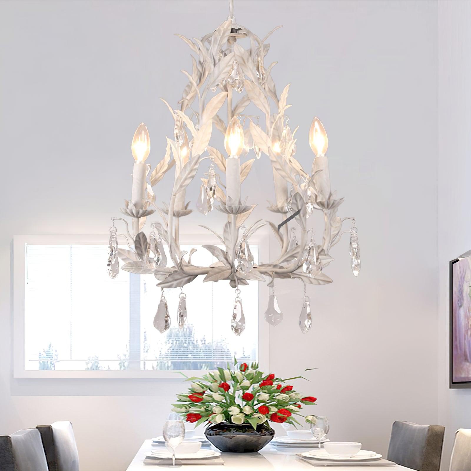 Sylvia Vintage Glas Kronleuchter-Letslighting