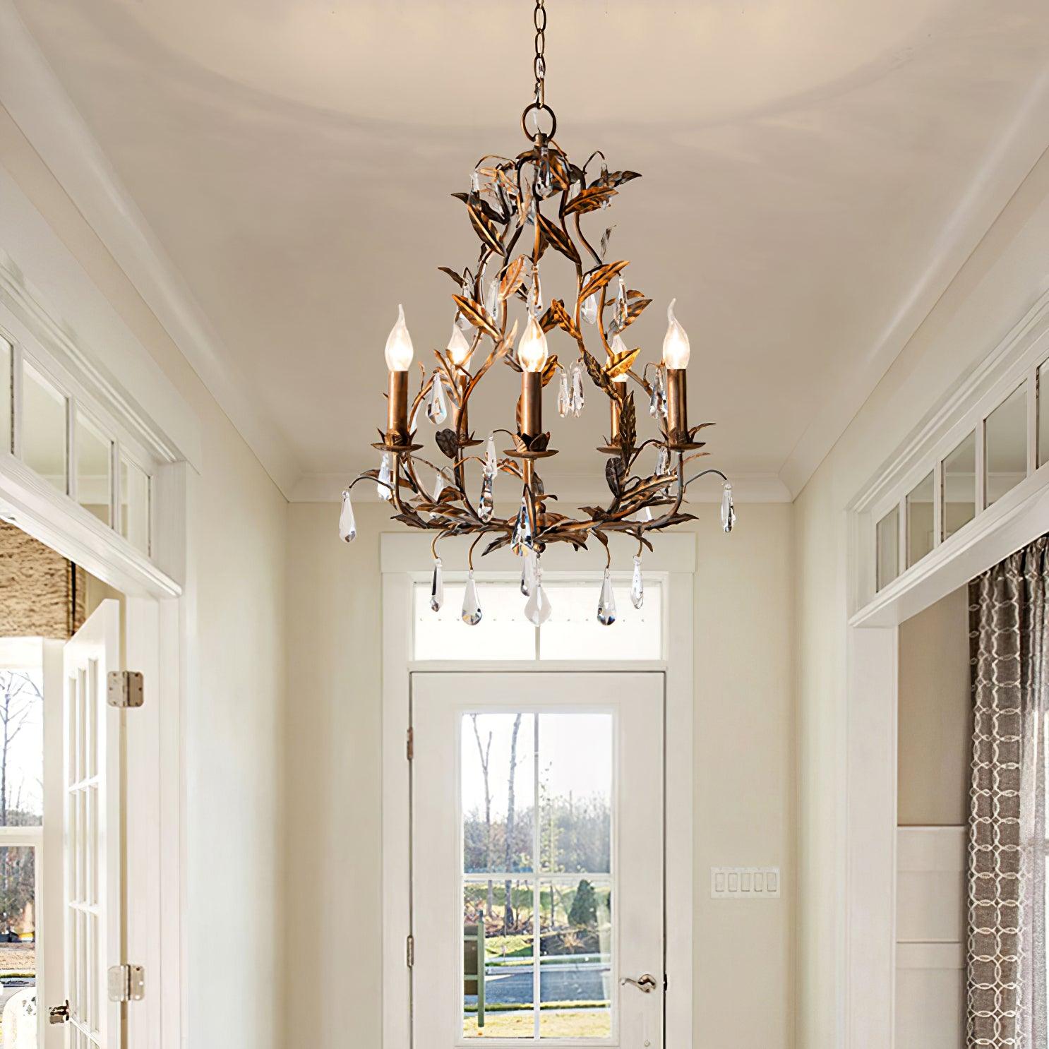 Sylvia Vintage Glas Kronleuchter-Letslighting
