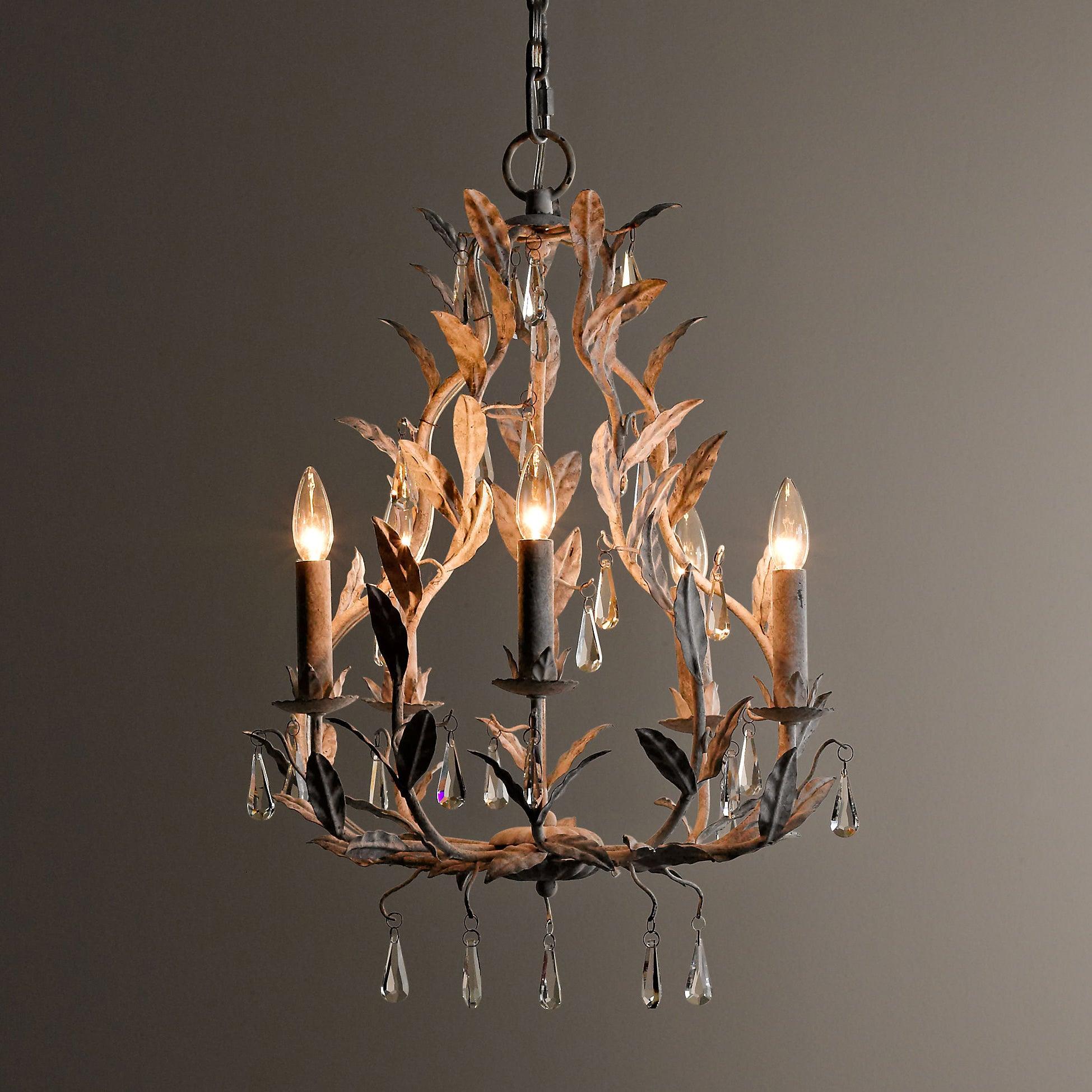 Sylvia Vintage Glas Kronleuchter-Letslighting