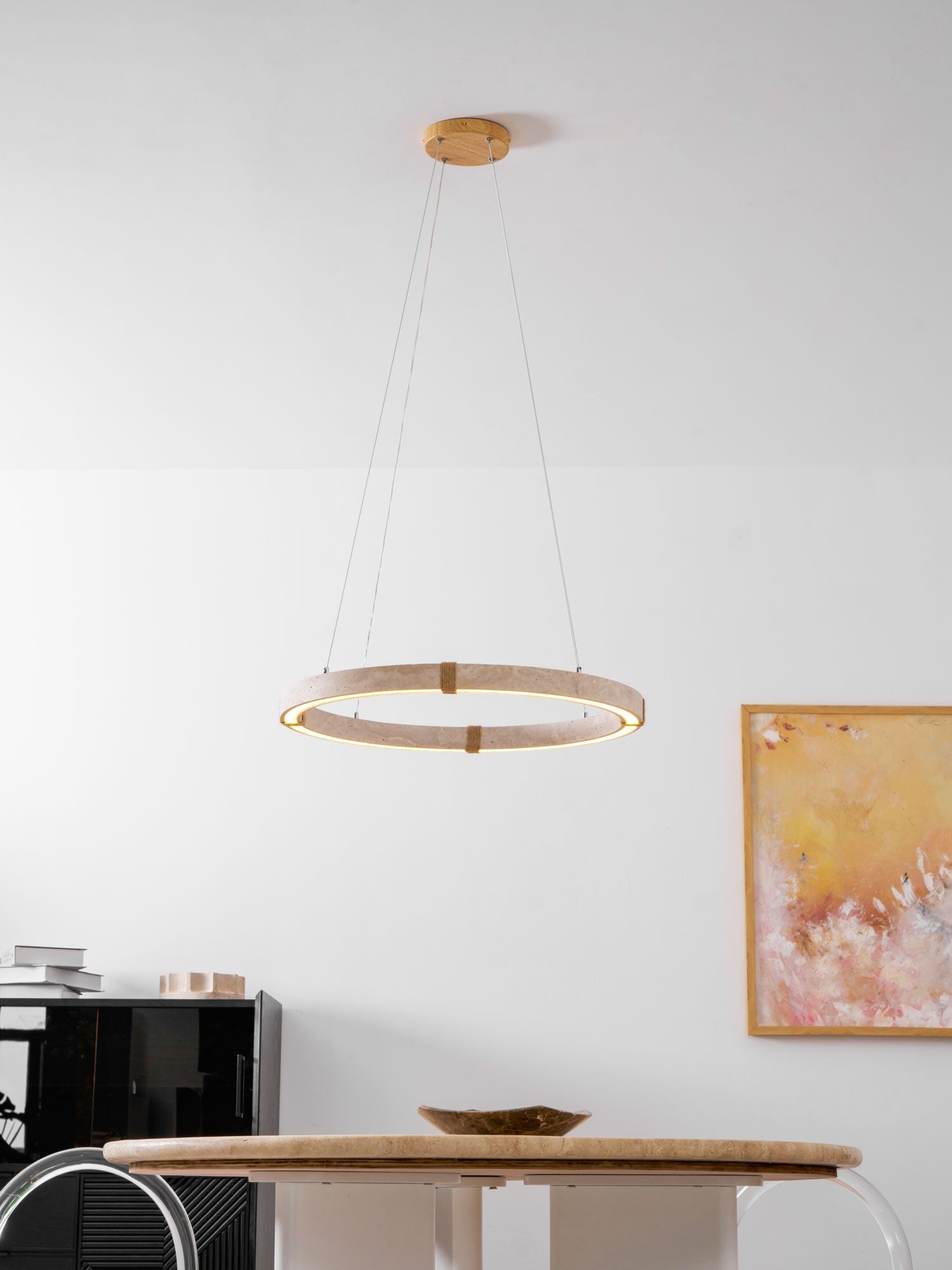 Alsilis Travertine Chandelier - Blowlighting