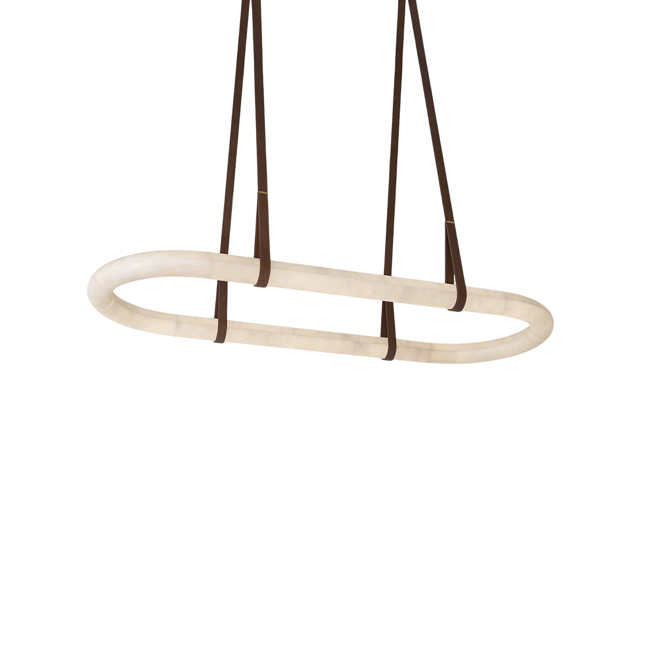 Vista Modern Minimalist Art Alabaster Metal Chandelier - Letslighting