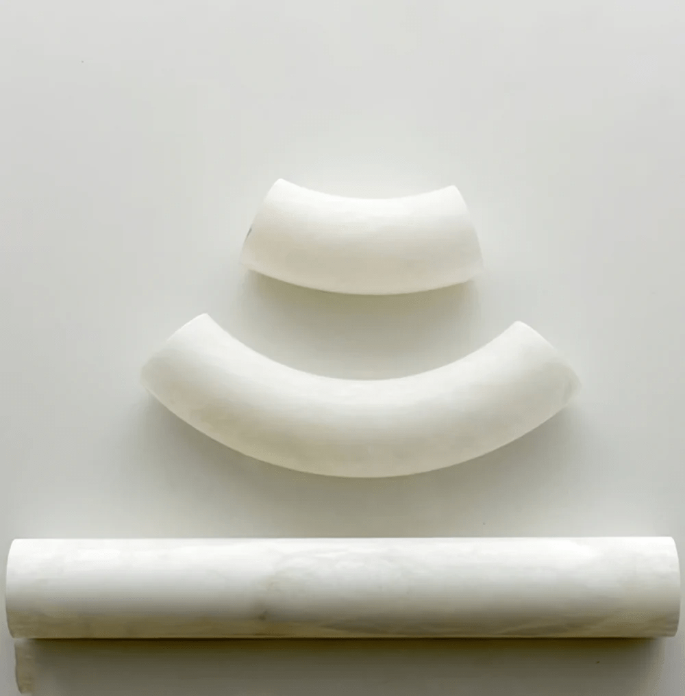 Vista Modern Minimalist Art Alabaster Metal Chandelier - Letslighting