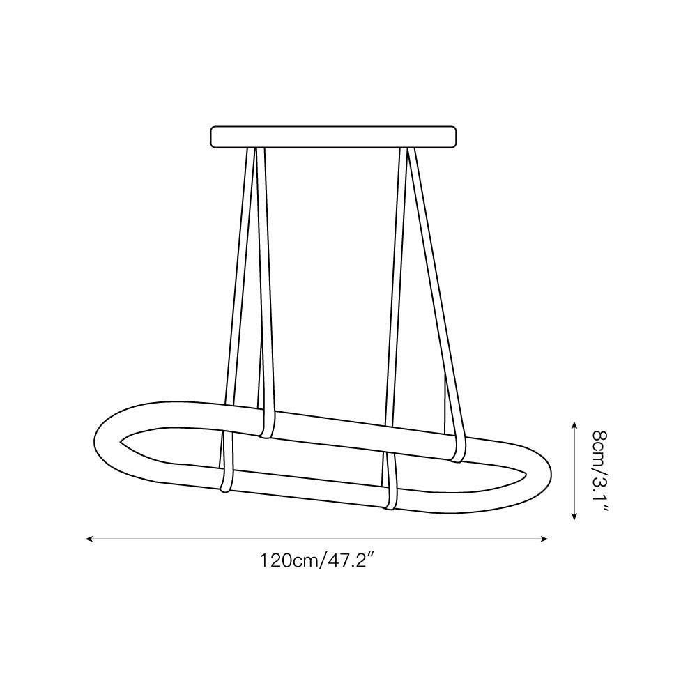 Vista Modern Minimalist Art Alabaster Metal Chandelier - Letslighting