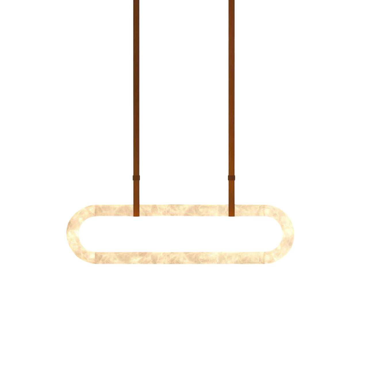 Vista Modern Minimalist Art Alabaster Metal Chandelier - Letslighting