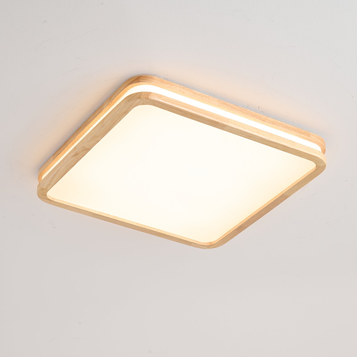 Nysilos Moderne minimalistische Deckenleuchte aus Holz-Letslighting
