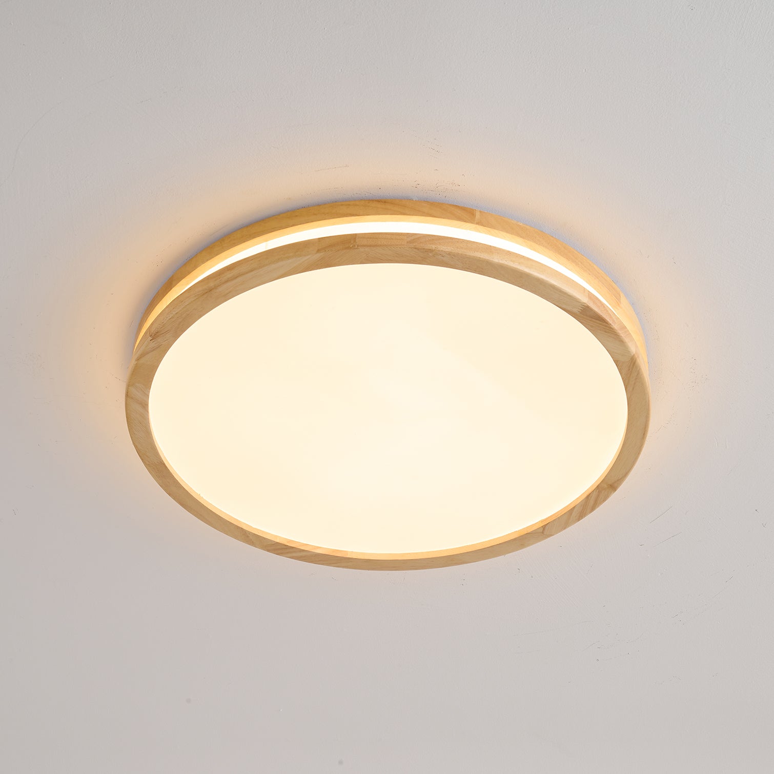 Nysilos Moderne minimalistische Deckenleuchte aus Holz-Letslighting
