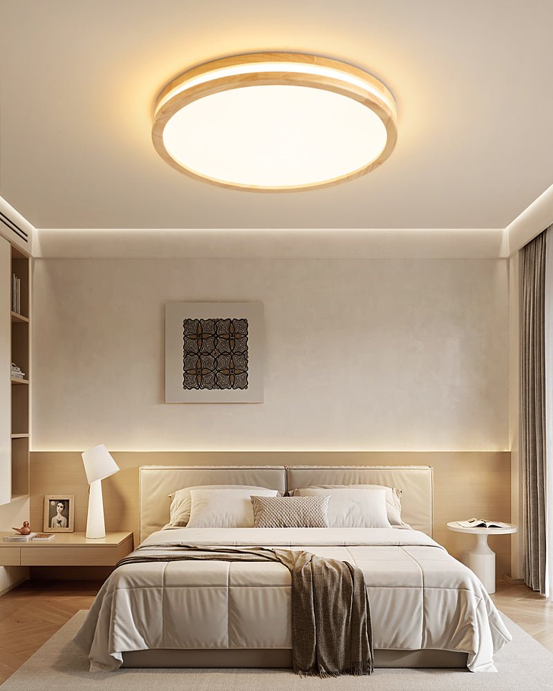 Nysilos Moderne minimalistische Deckenleuchte aus Holz-Letslighting