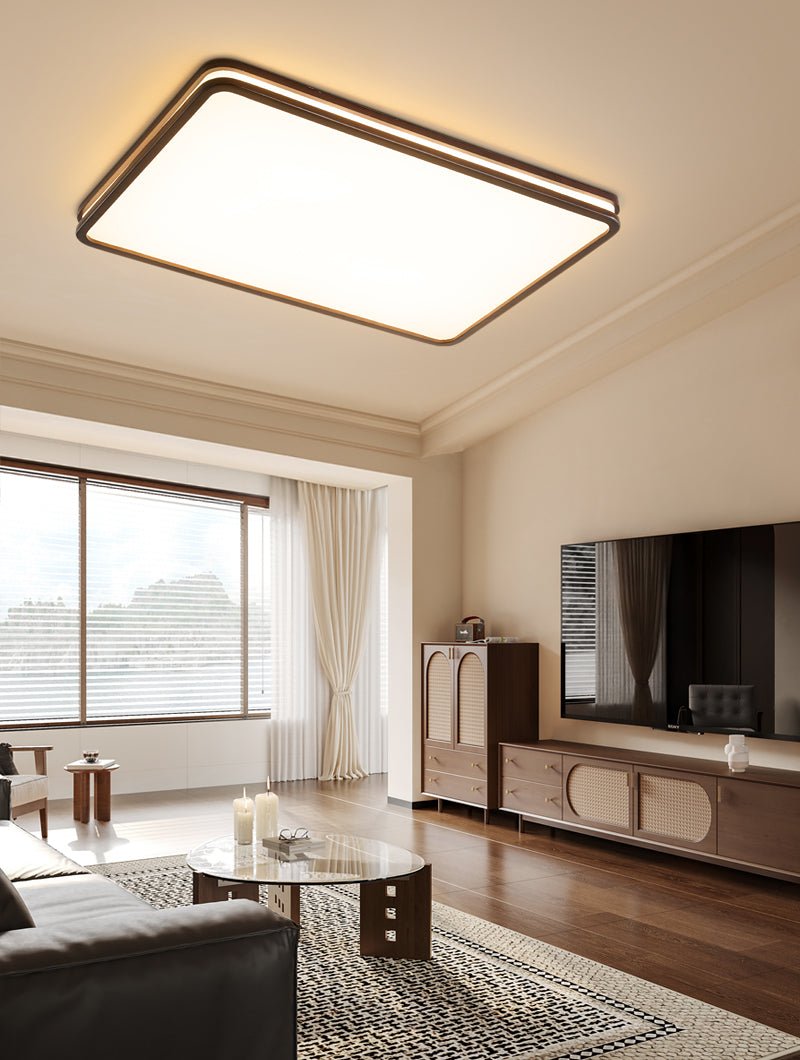 Nysilos Moderne minimalistische Deckenleuchte aus Holz-Letslighting