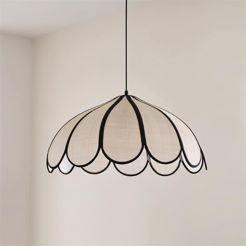 Pendelleuchte Gesäumter Pflanzenfaser Metallrahmen-Letslighting