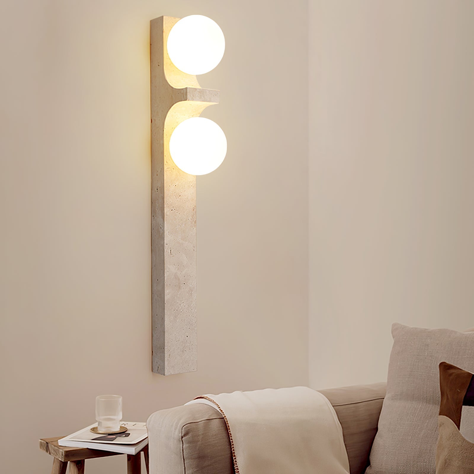Umiren Travertine Wall Light - Neutralighting