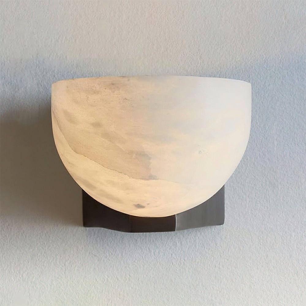 Corvina Bowl Alabaster Wall Light - Neutralighting