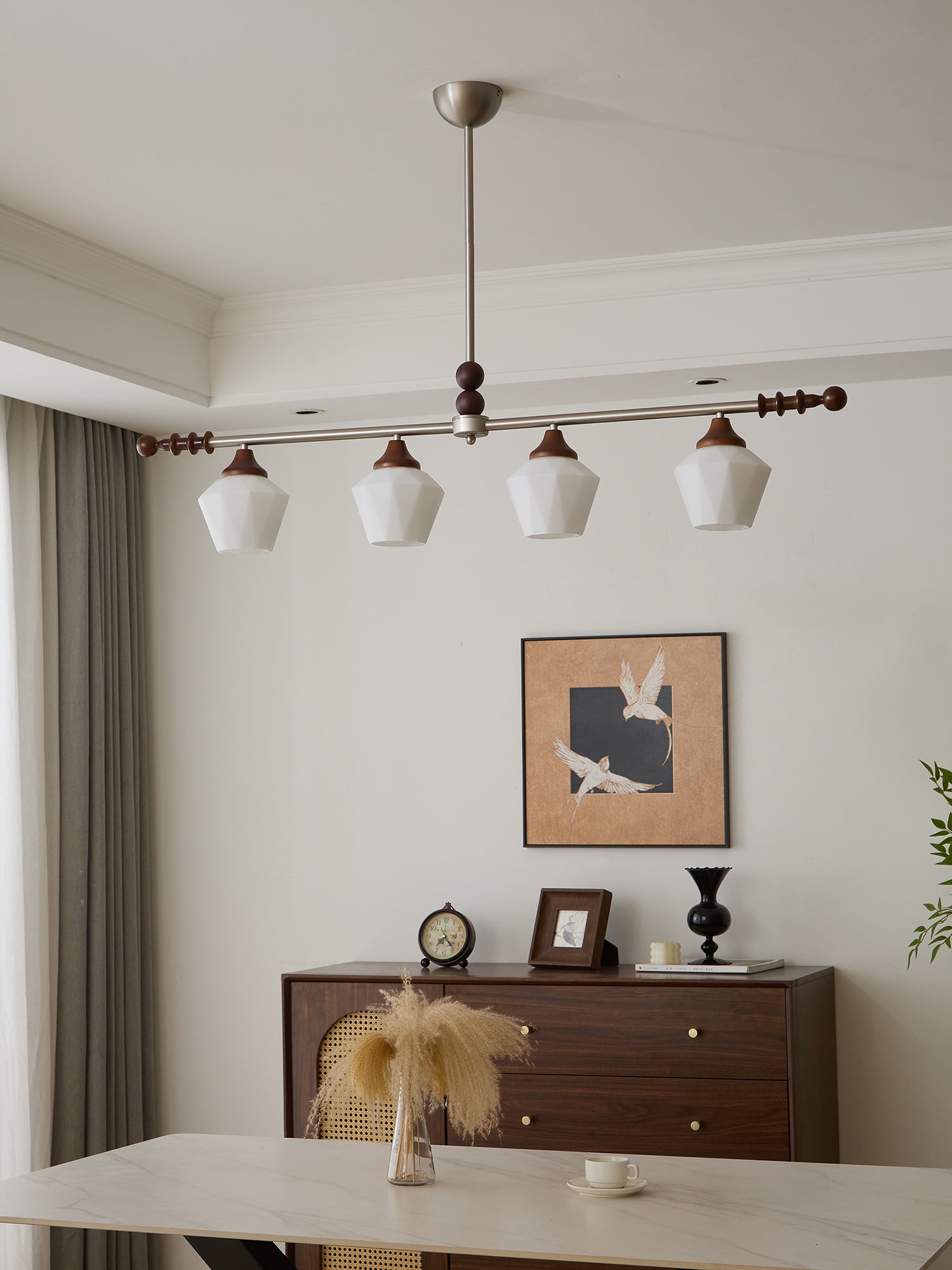 Vosole Traditioneller Eleganter Kronleuchter aus Vintage-Holz-Letslighting