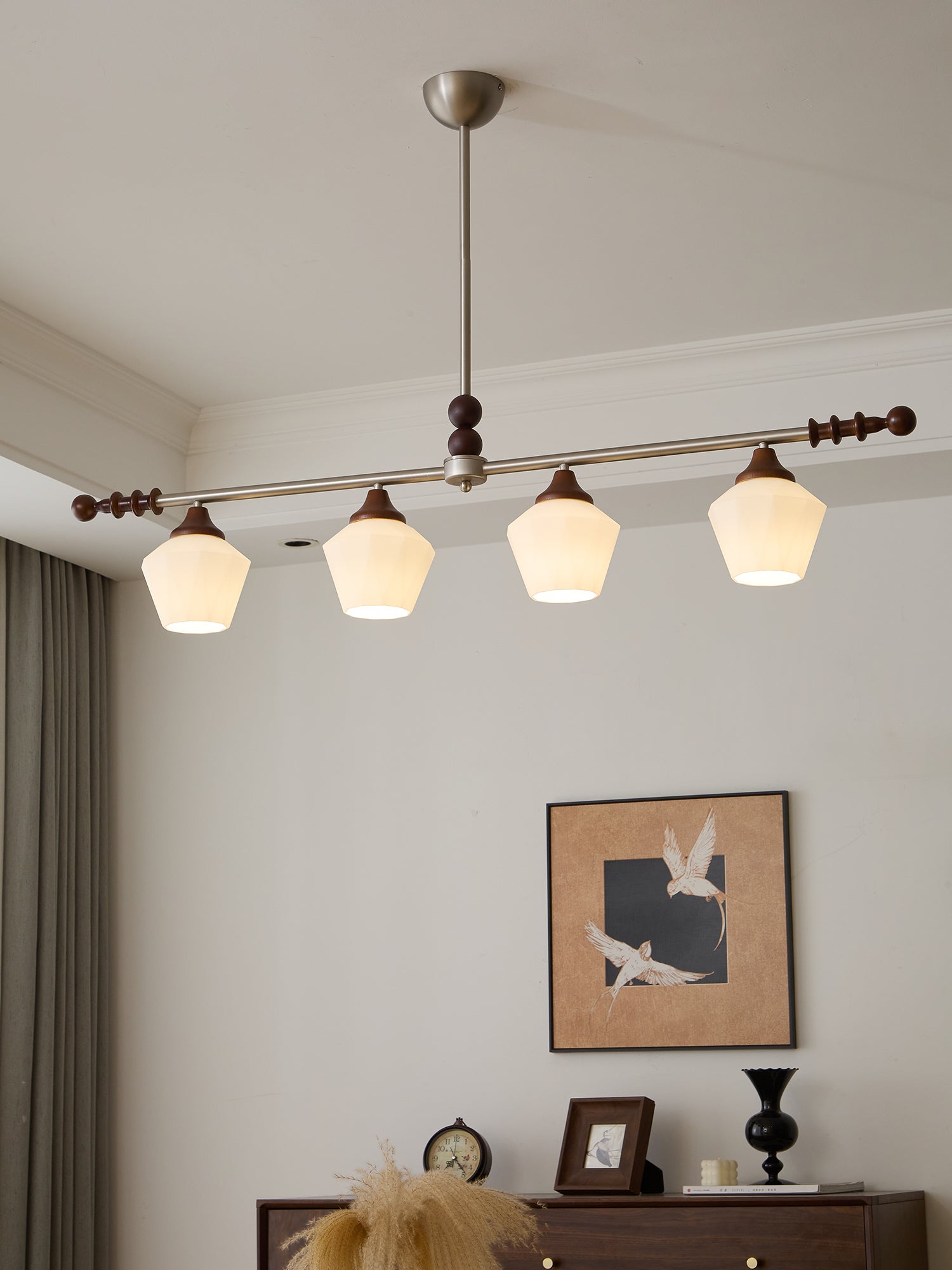 Vosole Traditioneller Eleganter Kronleuchter aus Vintage-Holz-Letslighting