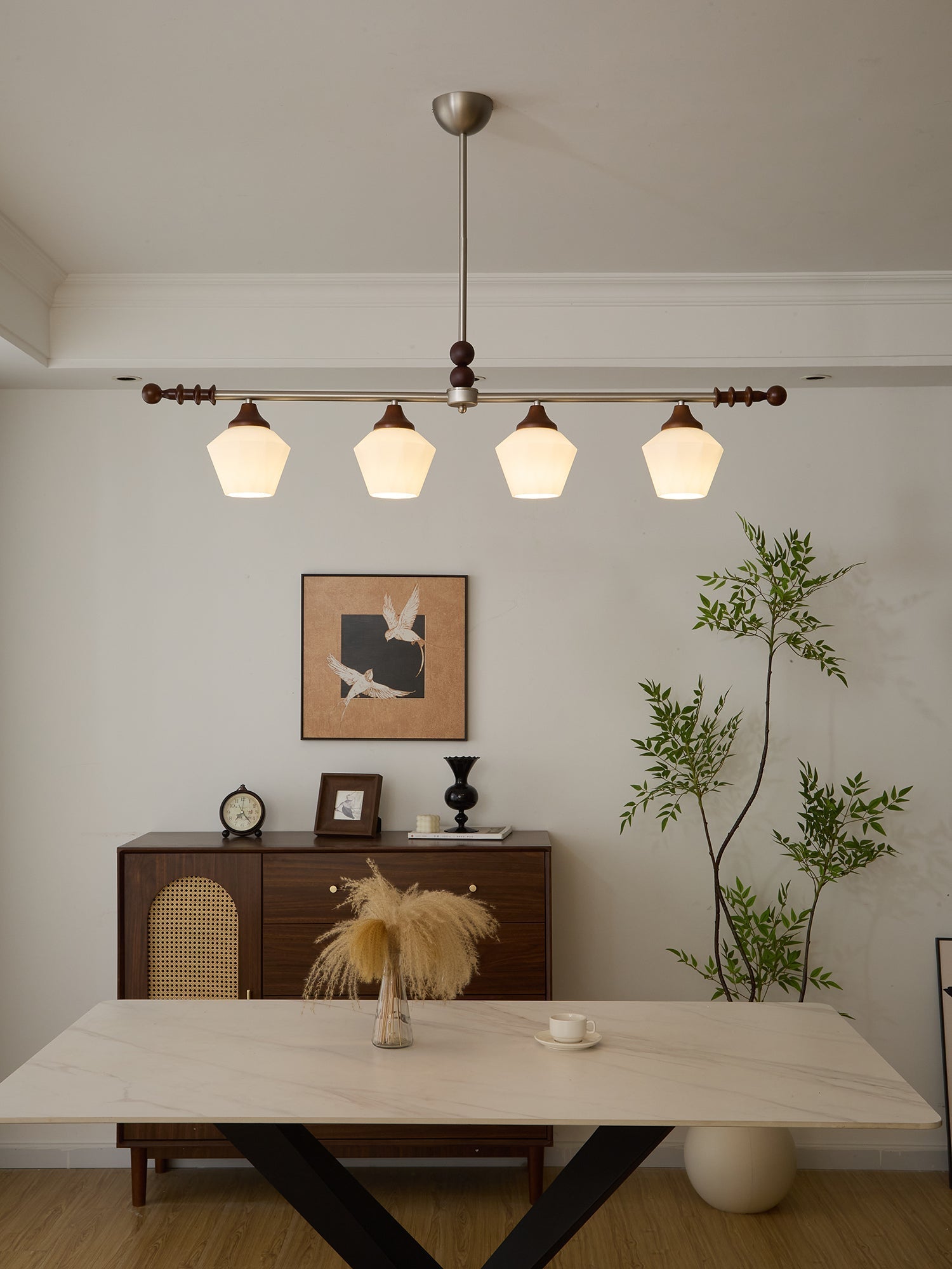 Vosole Traditioneller Eleganter Kronleuchter aus Vintage-Holz-Letslighting