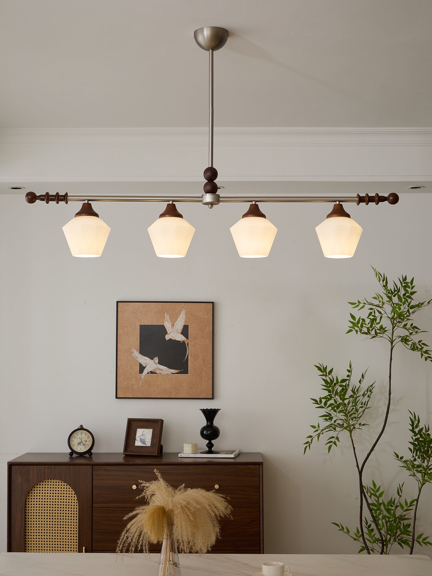 Vosole Traditioneller Eleganter Kronleuchter aus Vintage-Holz-Letslighting