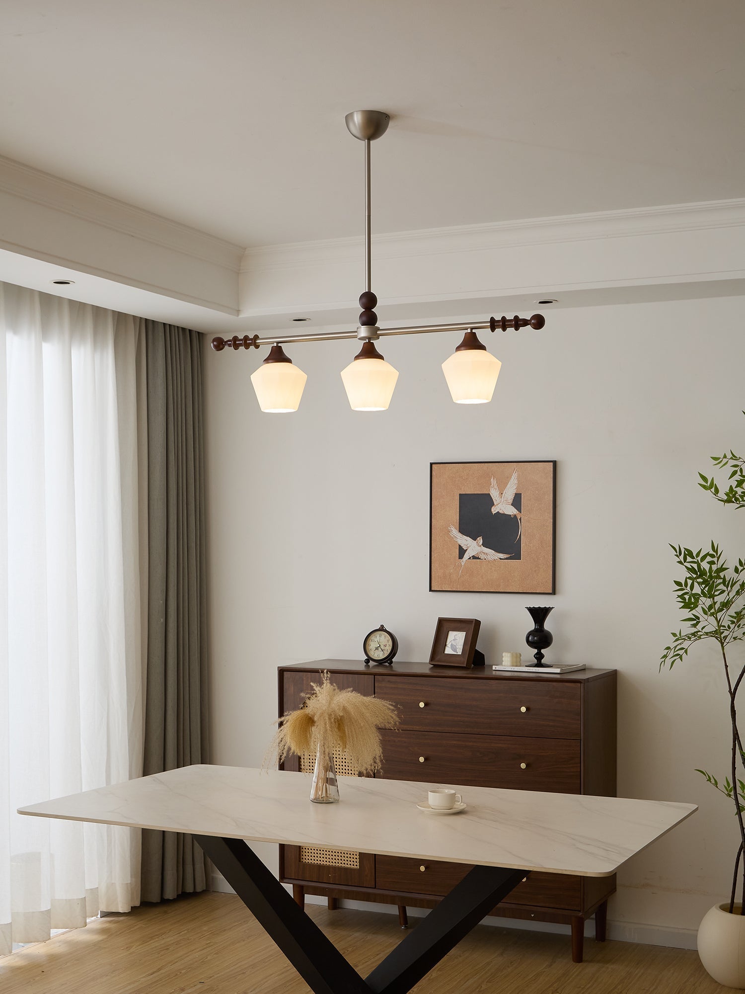 Vosole Traditioneller Eleganter Kronleuchter aus Vintage-Holz-Letslighting