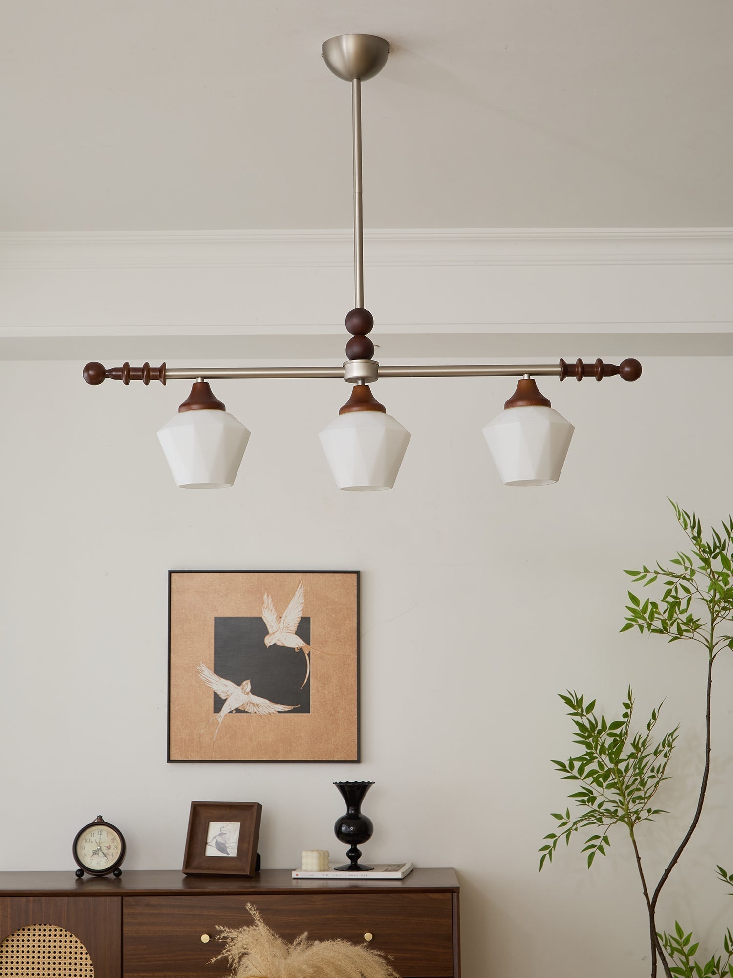 Vosole Traditioneller Eleganter Kronleuchter aus Vintage-Holz-Letslighting