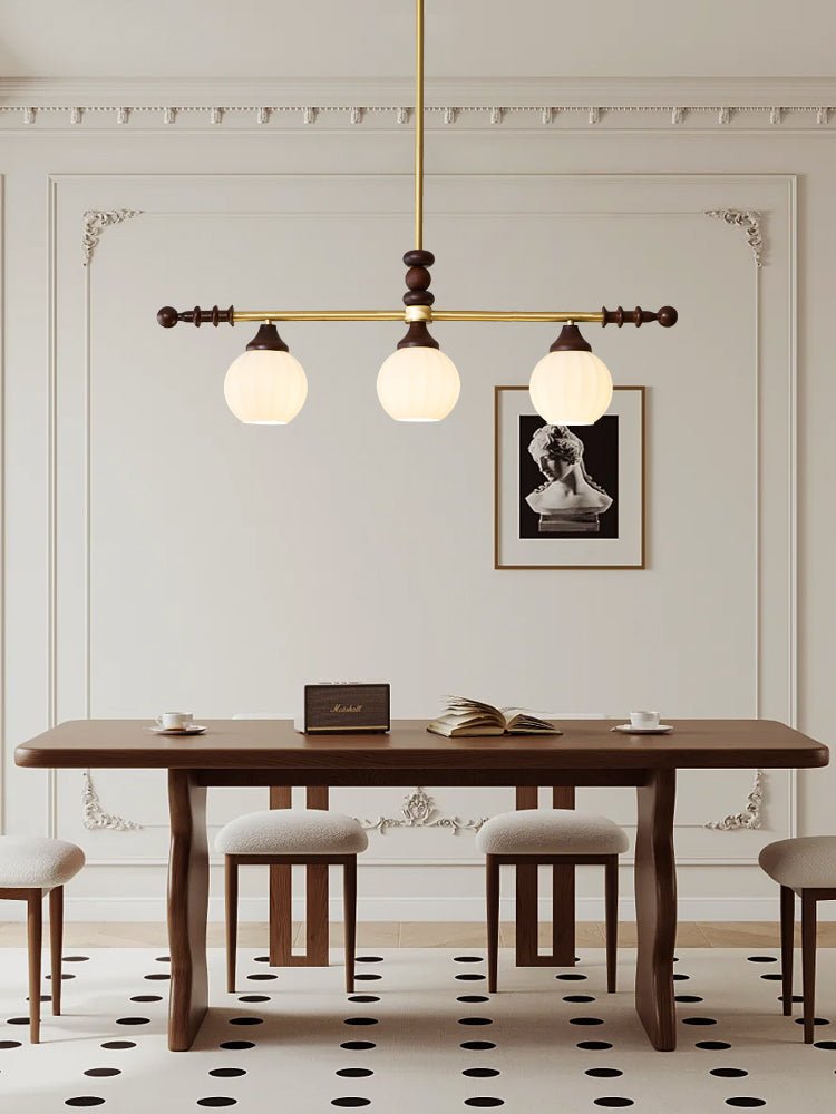 Vosole Traditioneller Eleganter Kronleuchter aus Vintage-Holz-Letslighting
