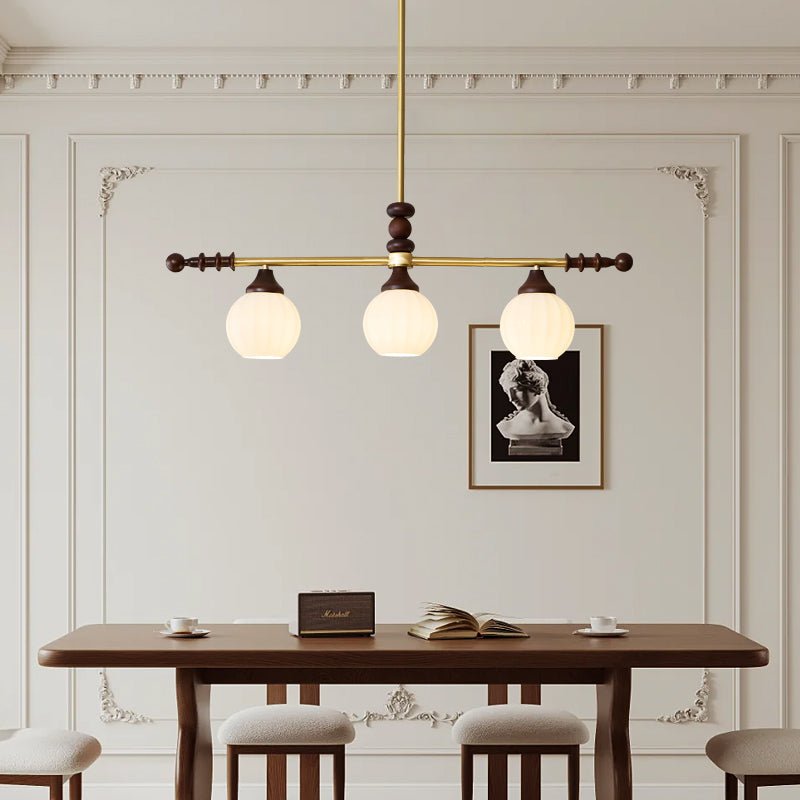 Vosole Traditioneller Eleganter Kronleuchter aus Vintage-Holz-Letslighting