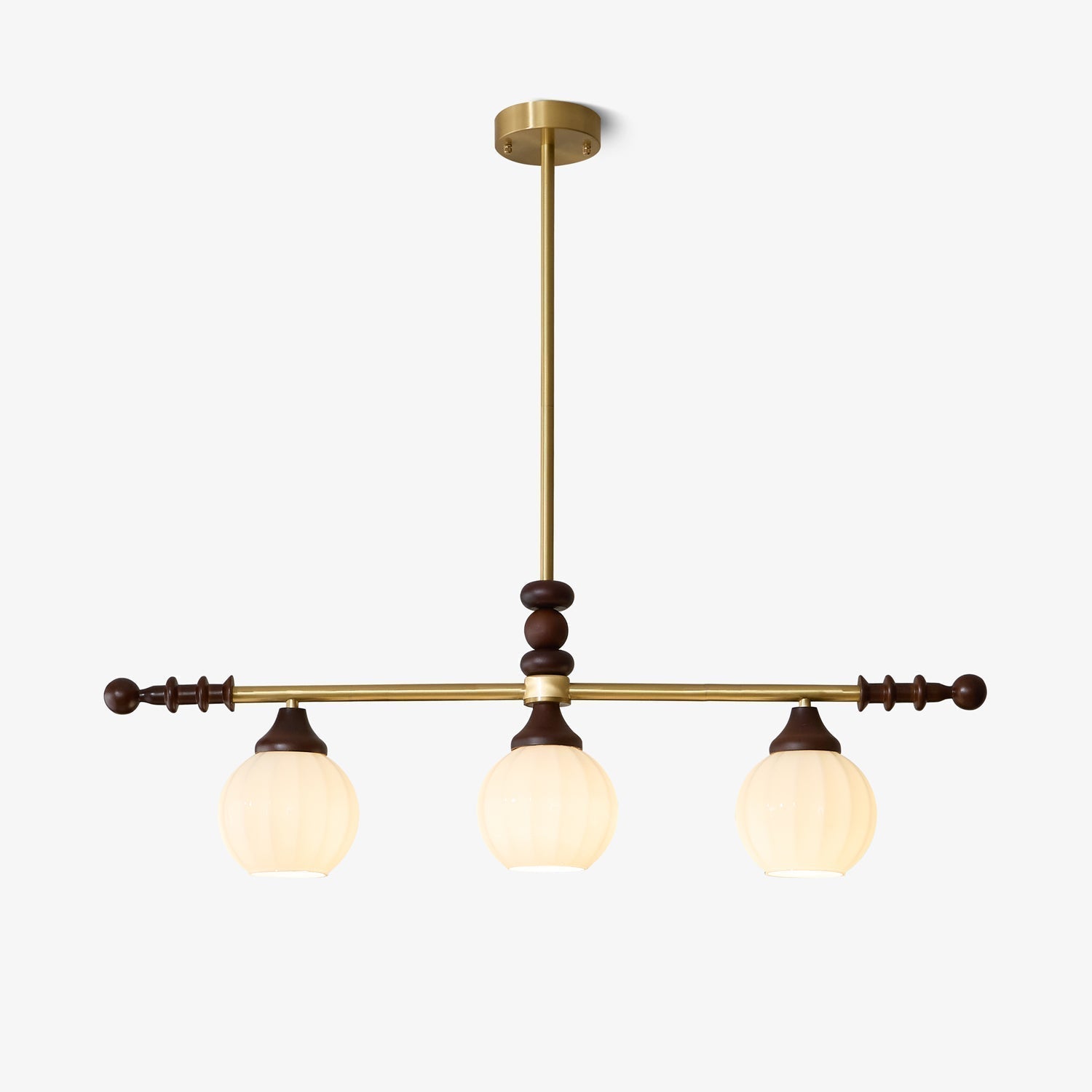 Vosole Traditioneller Eleganter Kronleuchter aus Vintage-Holz-Letslighting