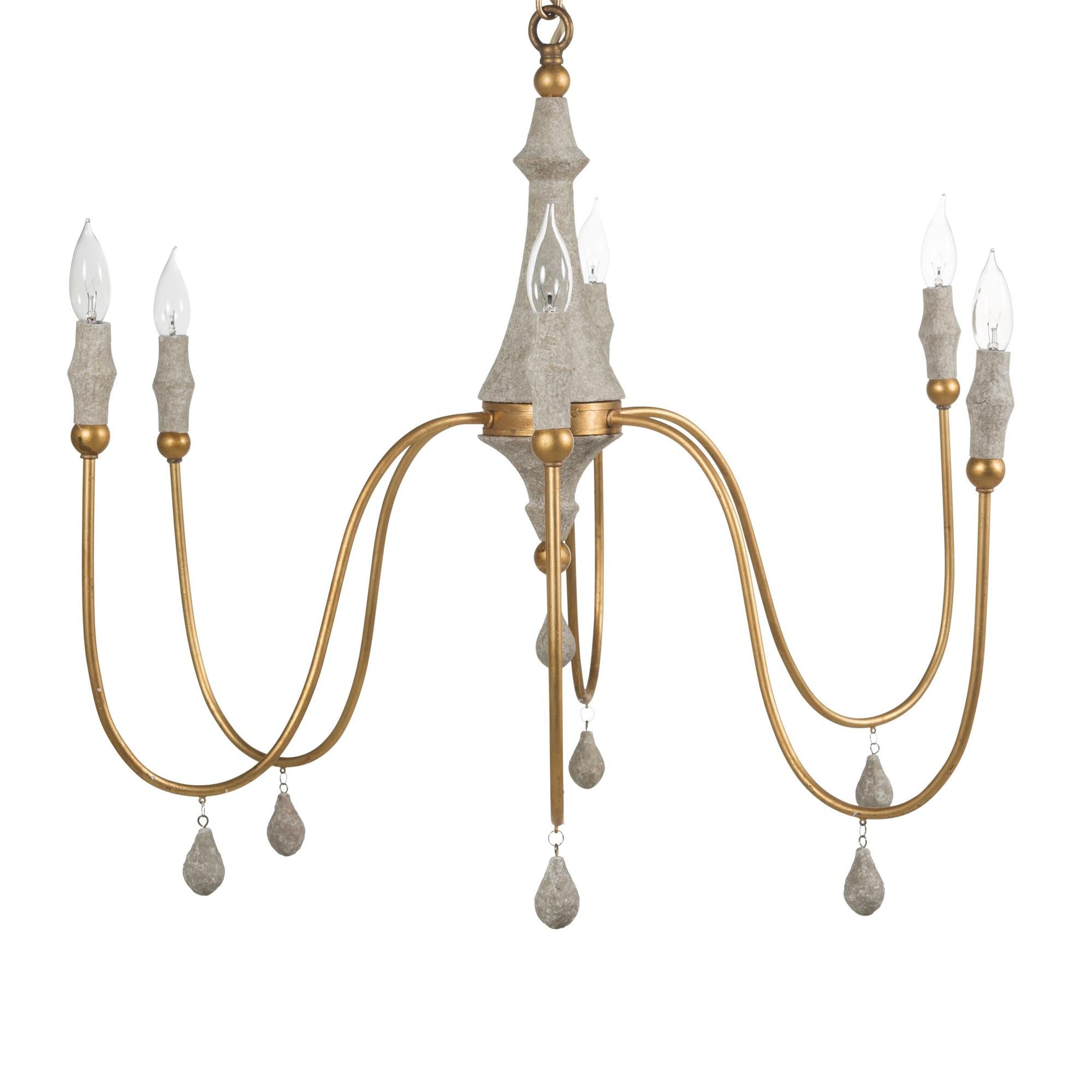 Arcad Vintage Industrial Wooden Chandelier-Letslighting