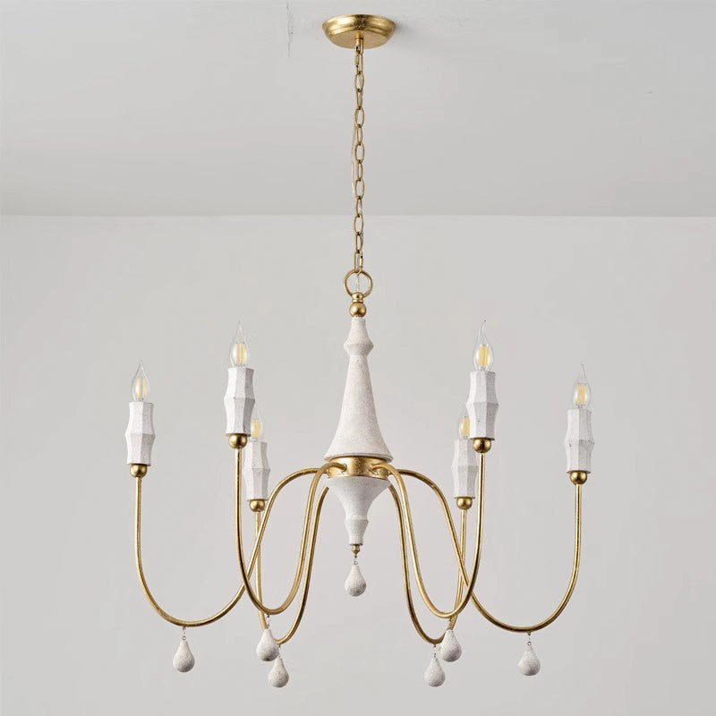 Arcad Vintage Industrial Wooden Chandelier-Letslighting