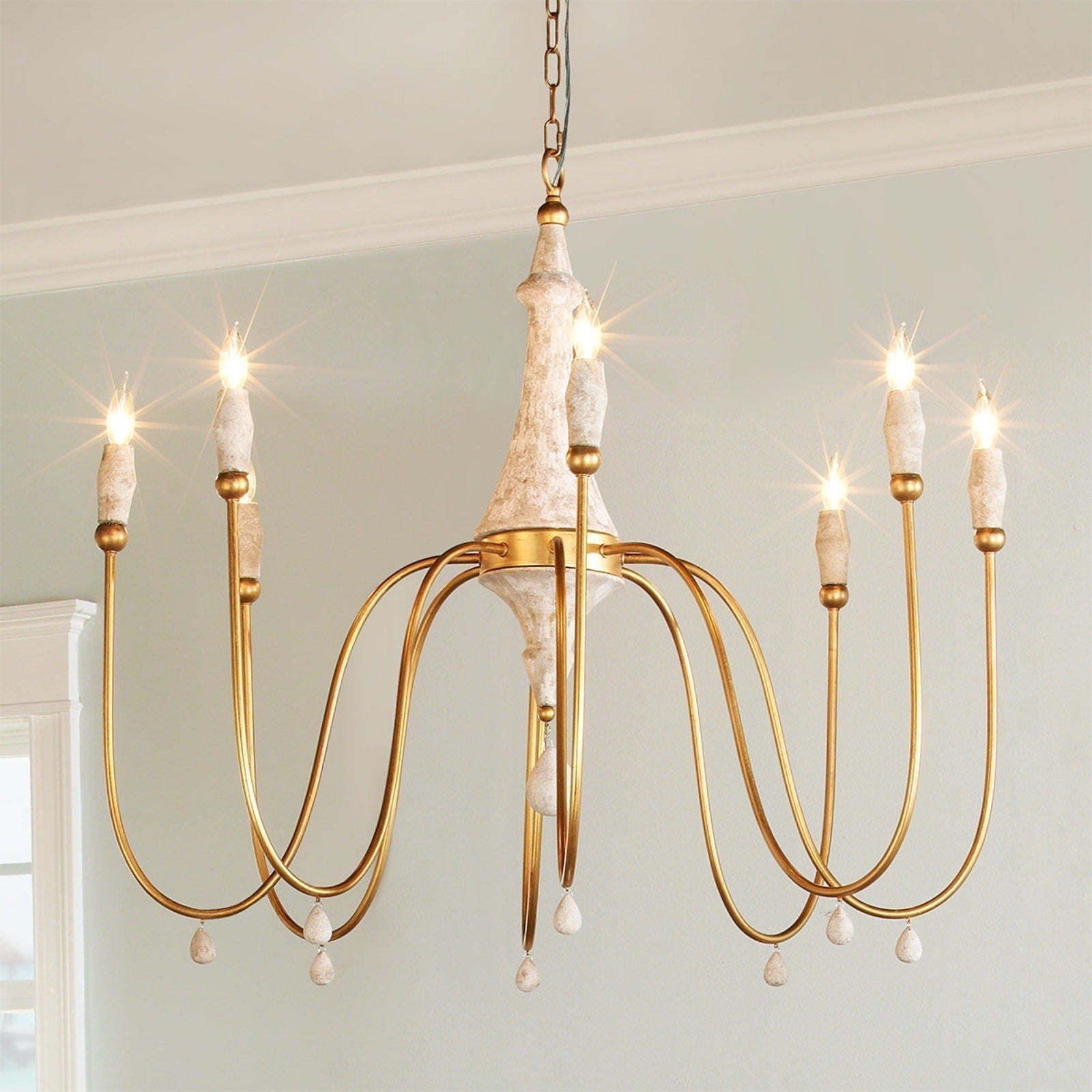 Arcad Vintage Industrial Wooden Chandelier-Letslighting