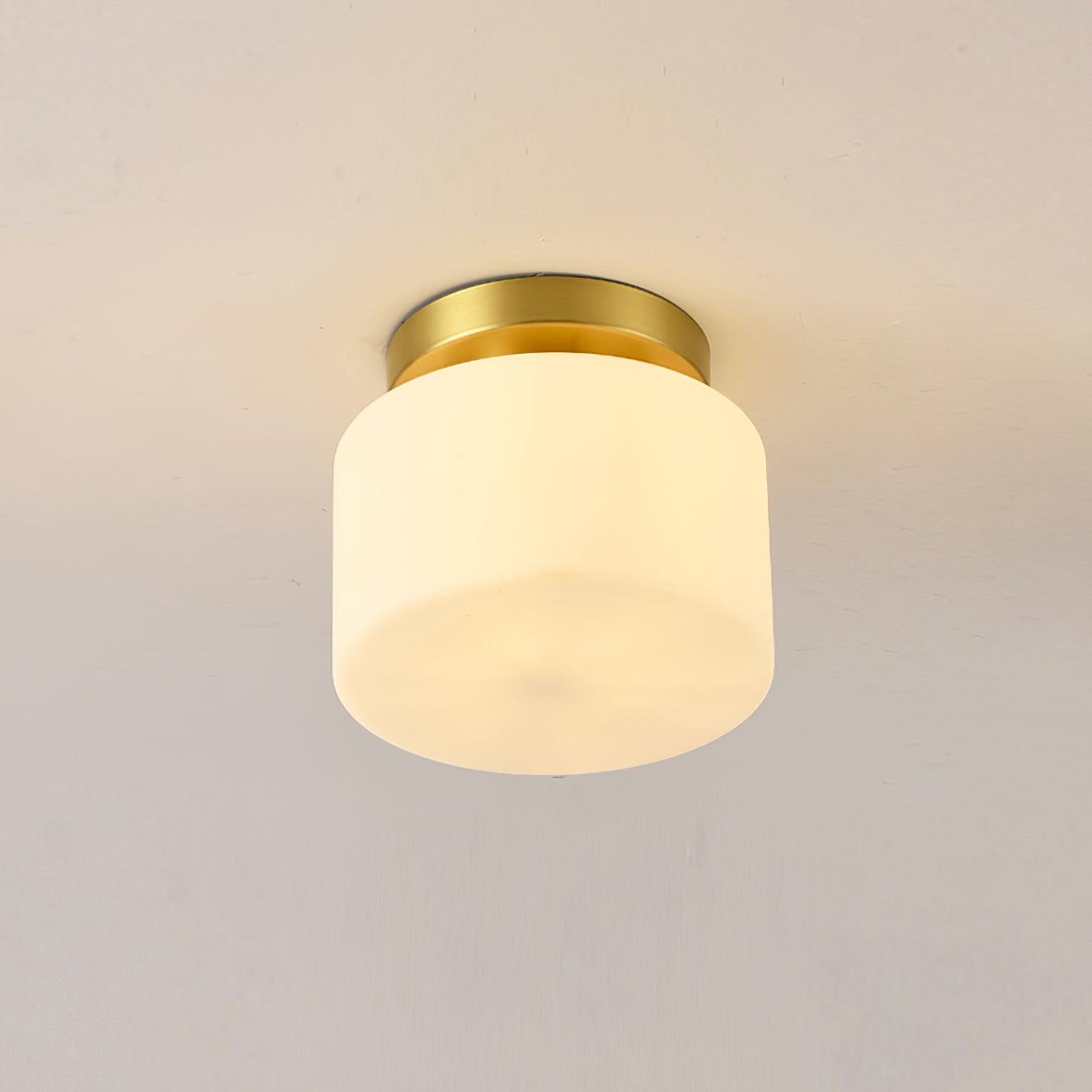 Elsilisra Nordisch Kunst Messing Glas Einbau Deckenleuchte-Letslighting