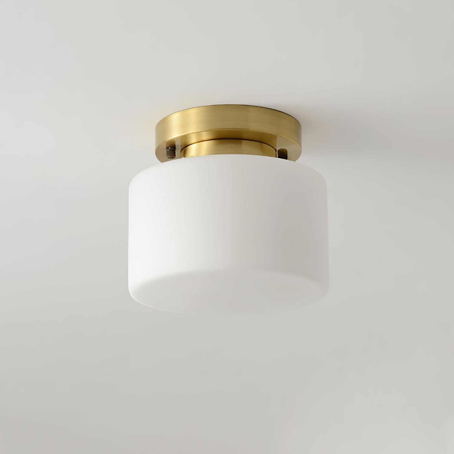 Elsilisra Nordisch Kunst Messing Glas Einbau Deckenleuchte-Letslighting