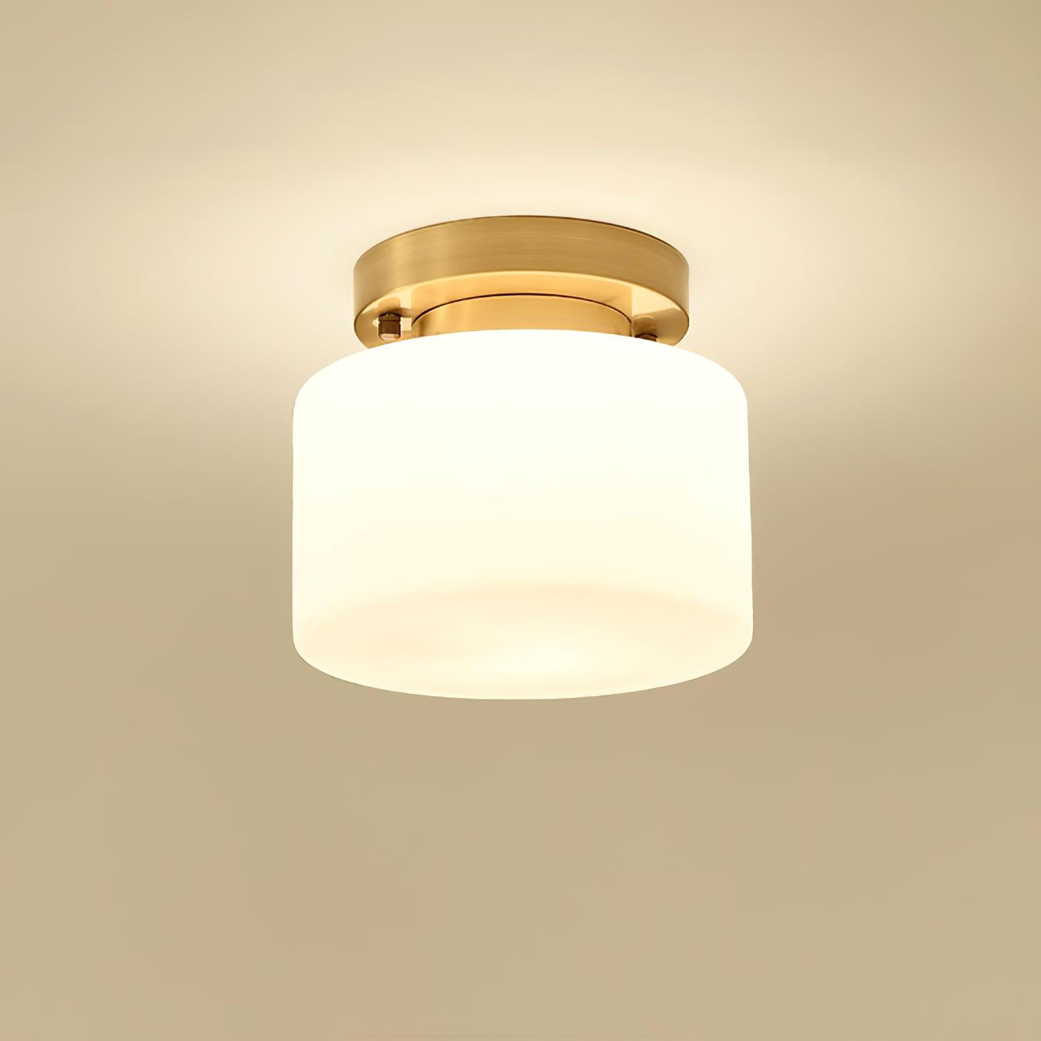 Elsilisra Nordisch Kunst Messing Glas Einbau Deckenleuchte-Letslighting