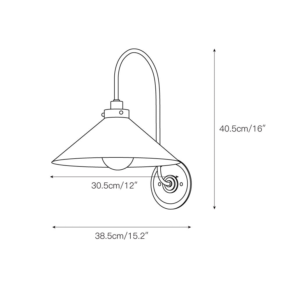 Drape Messing Modern Minimalistisch Wandleuchte-Letslighting