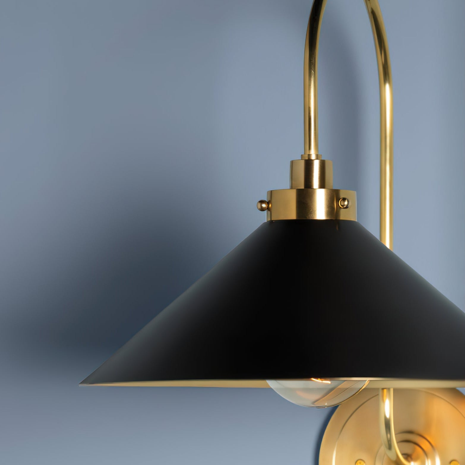 Helena Vintage Wandleuchte für den Innenbereich aus Messing