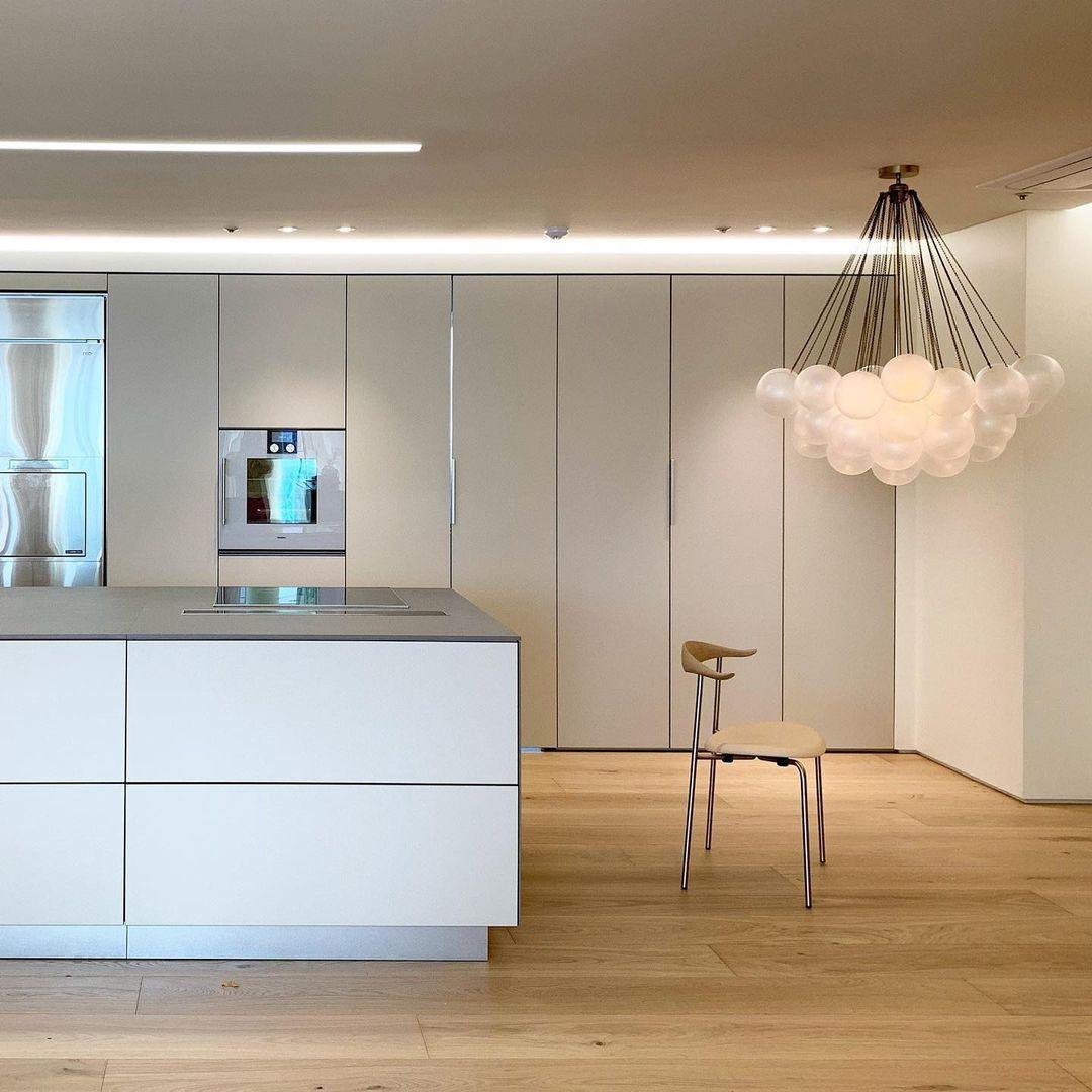 Lustra Kronleuchter Bubble Milchglas-Letslighting