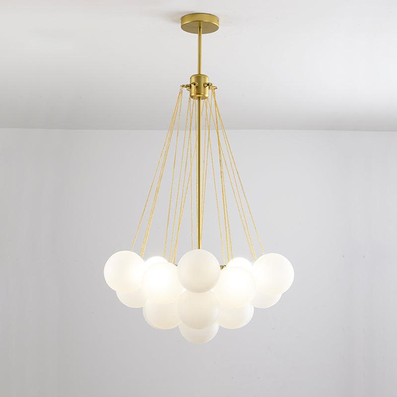 Lustra Kronleuchter Bubble Milchglas-Letslighting