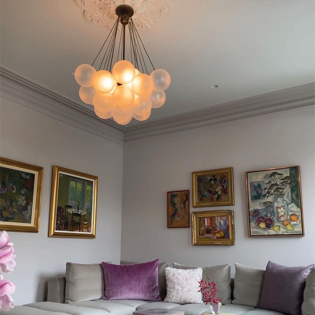Lustra Kronleuchter Bubble Milchglas-Letslighting