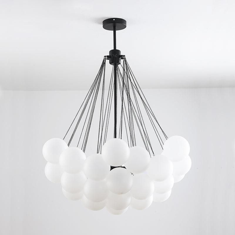 Lustra Kronleuchter Bubble Milchglas-Letslighting