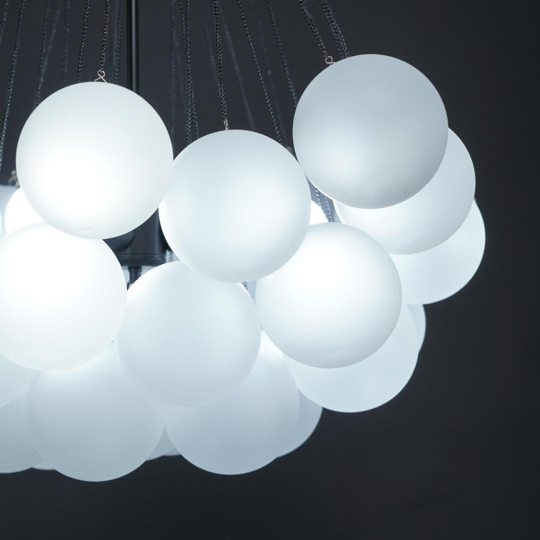 Lustra Kronleuchter Bubble Milchglas-Letslighting