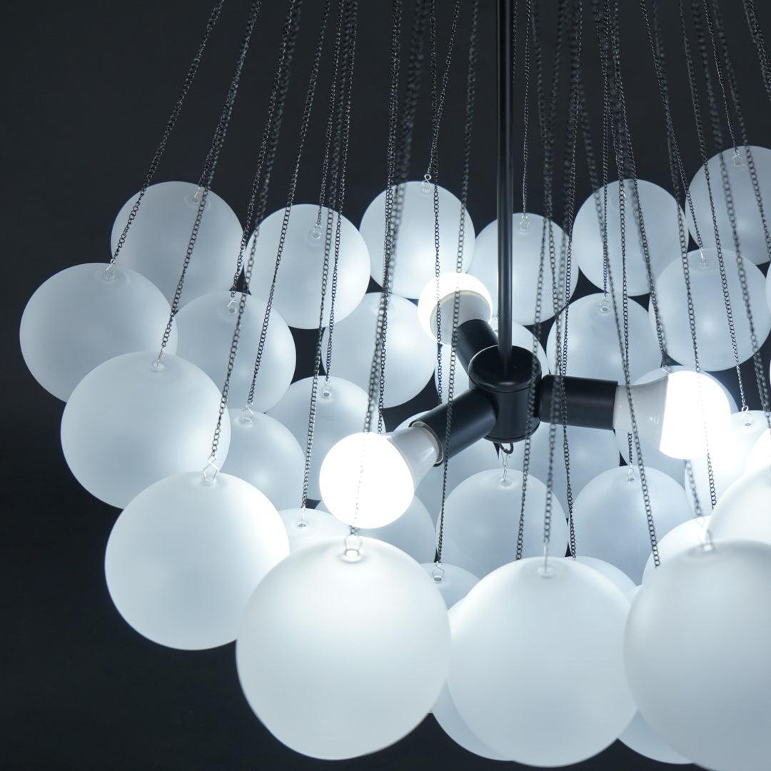 Lustra Kronleuchter Bubble Milchglas-Letslighting