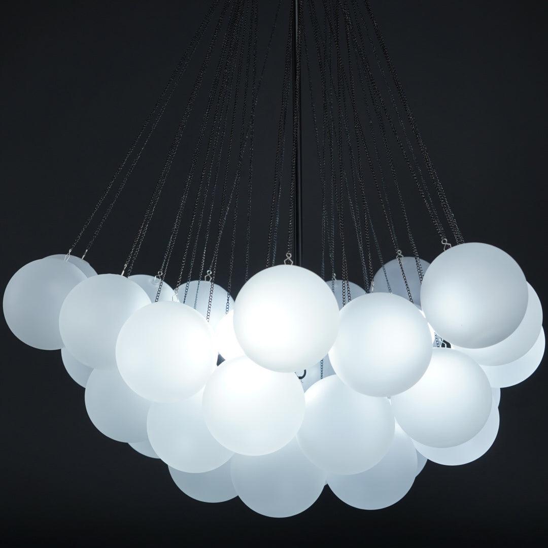 Lustra Kronleuchter Bubble Milchglas-Letslighting