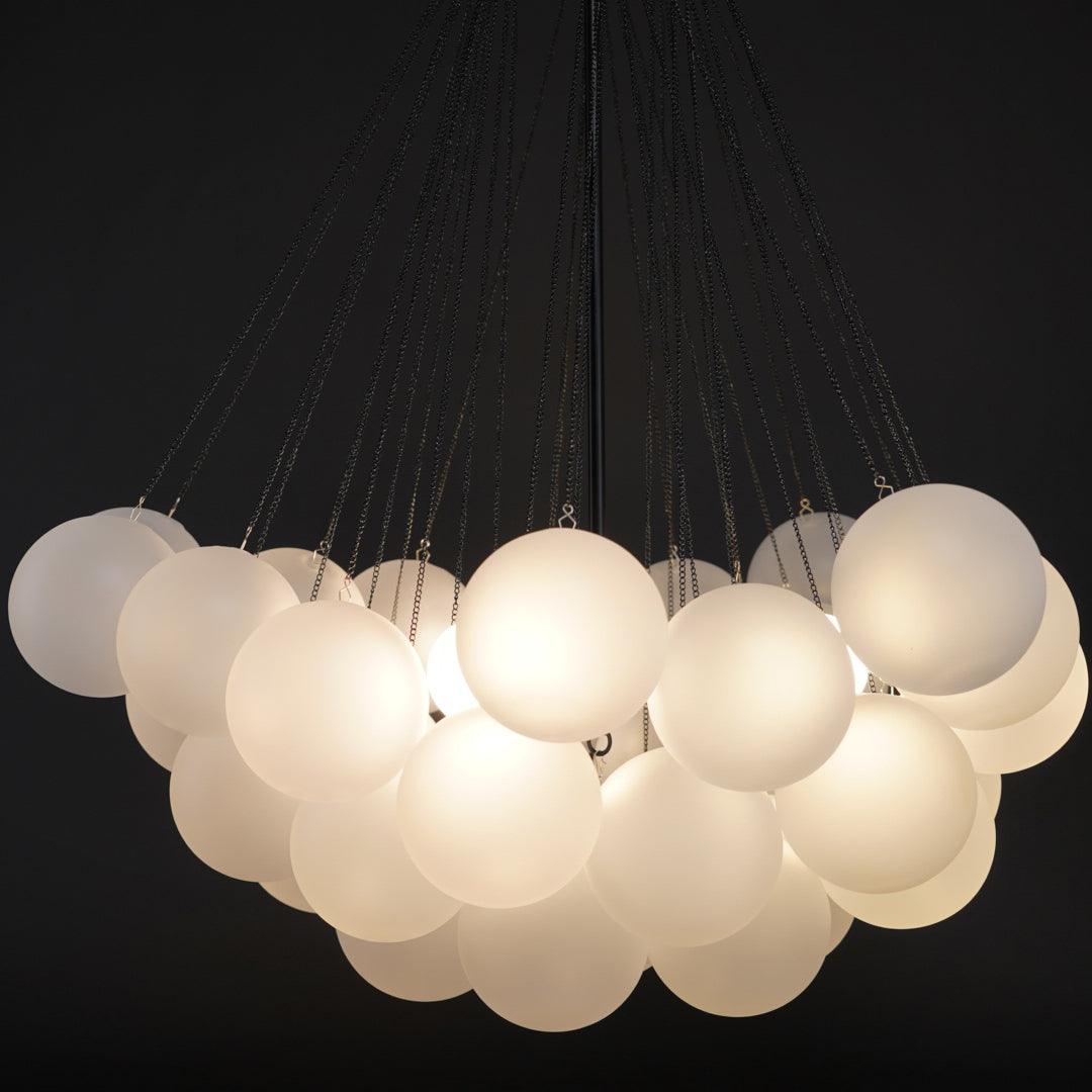 Lustra Kronleuchter Bubble Milchglas-Letslighting
