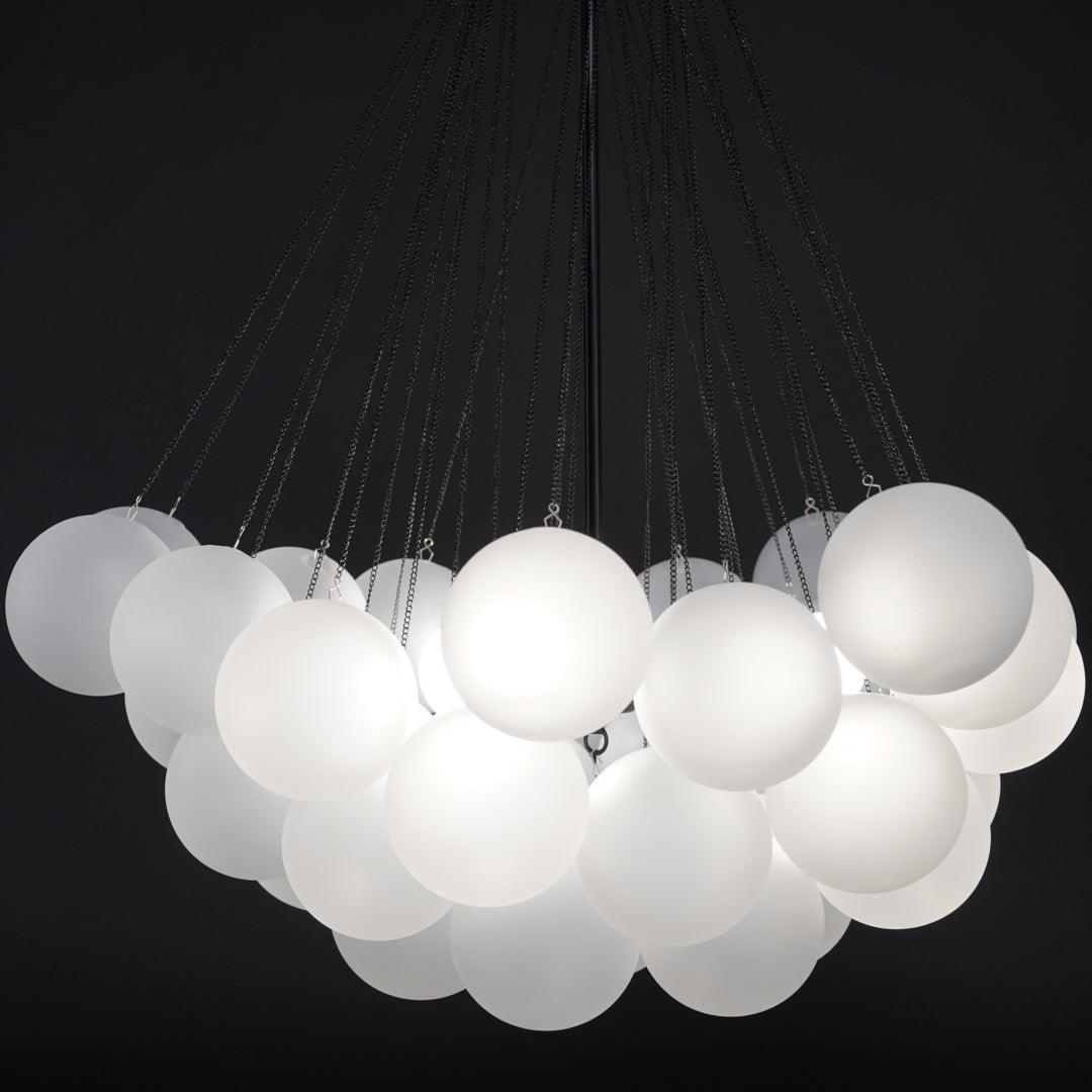 Lustra Kronleuchter Bubble Milchglas-Letslighting