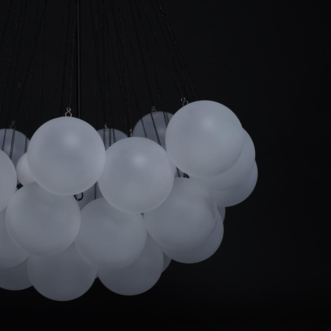 Lustra Kronleuchter Bubble Milchglas-Letslighting